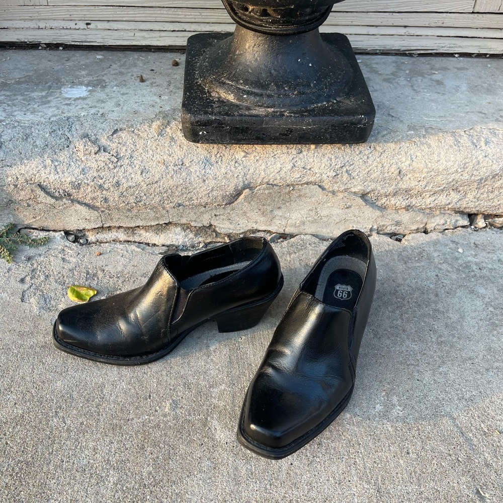Black Route 66 Heeled Ankle boots - size 6.5